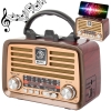 Radio przenośne kuchenne retro radio fm am bluetooth usb akumulator antena