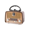 Radio przenośne kuchenne retro radio fm am bluetooth usb akumulator antena