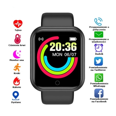 Uniwersalny zegarek smartwatch Trusty