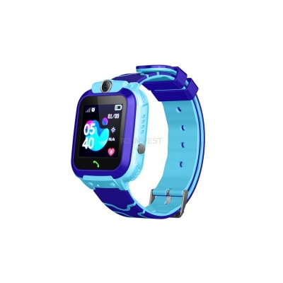 Smartwatch dla dzieci Q12 niebieski PL wodoodporny