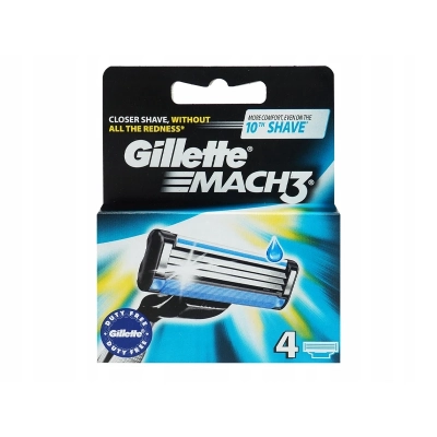 MASZYNKA + ŻEL DO i PO GOLENIU GILLETTE MACH3 + 6x WKŁAD + KOSMETYCZKA