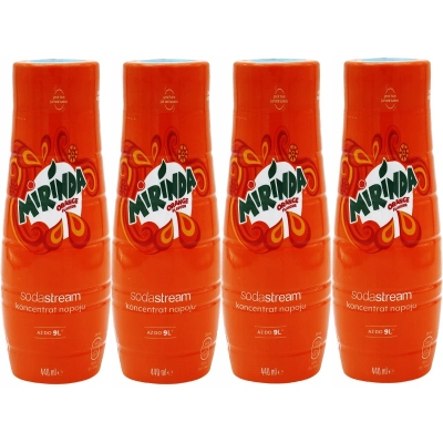 6x SYROP KONCENTRAT MIRINDA DO SATURATORA SODASTREAM 9L NAPOJU z 440ml