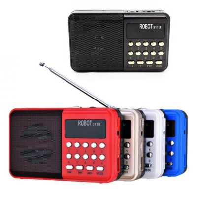 RADIO Mini Radio małe kieszonkowe FM USB SD bateria