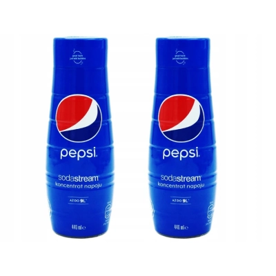 2x SYROP KONCENTRAT PEPSI COLA DO SATURATORA SODASTREAM 9L NAPOJU z 440ml