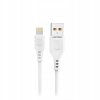 ŁADOWARKA SIECIOWA 2.4A + KABEL USB IPHONE BIAŁA DENMEN 2400MA DC01 12W