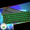 KLAWIATURA MECHANICZNA BEZPRZEWODOWA QWERTZ RGB 60% DIY BLACK-WHITE