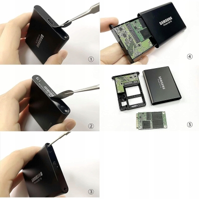 ADAPTER OBUDOWA KIESZEŃ DYSKU SSD M.2 MSATA NA SATA SSD OBUDOWA SATA CZERW