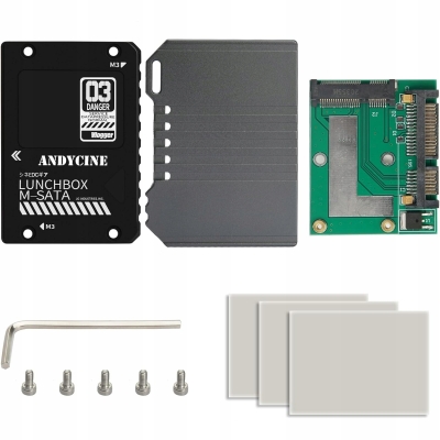 ADAPTER OBUDOWA KIESZEŃ DYSKU SSD M.2 MSATA NA SATA SSD OBUDOWA SATA CZERW