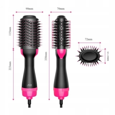 DRYER BRUSH HAIR CURL STRAIGHTENER 1200W 4 IN 1