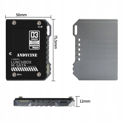 ADAPTER OBUDOWA KIESZEŃ DYSKU SSD M.2 MSATA NA SATA SSD OBUDOWA SATA